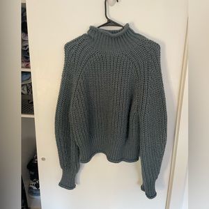 Blue Turleneck Sweater